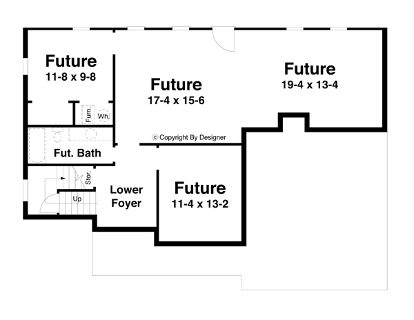 Lower Level image of Dupree House Plan